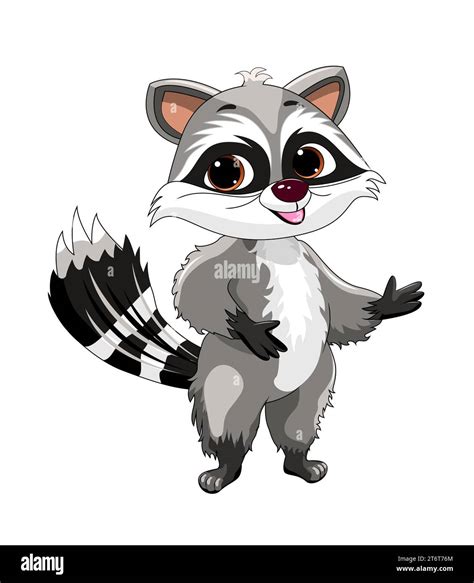 Cartoon raccoon Cut Out Stock Images & Pictures - Alamy