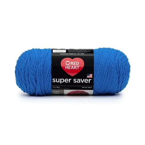 Red Heart Super Saver Yarn, Blue, 7oz(198g), Medium, Acrylic - Walmart ...