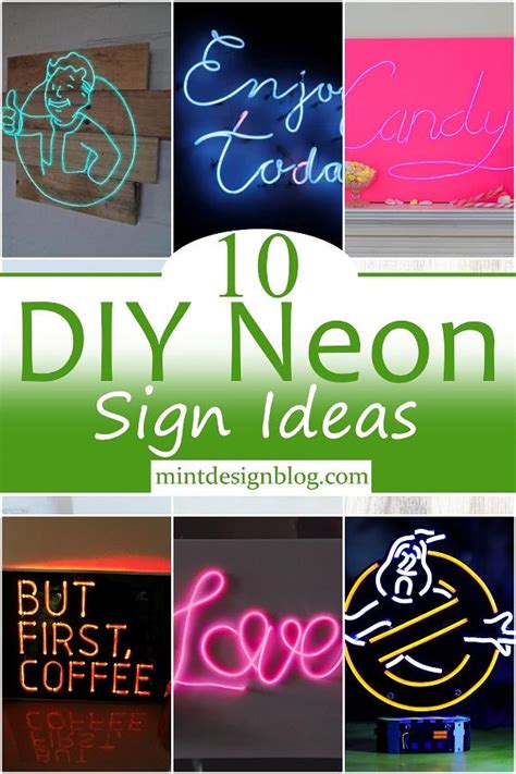 10 DIY Neon Sign Ideas - Mint Design Blog