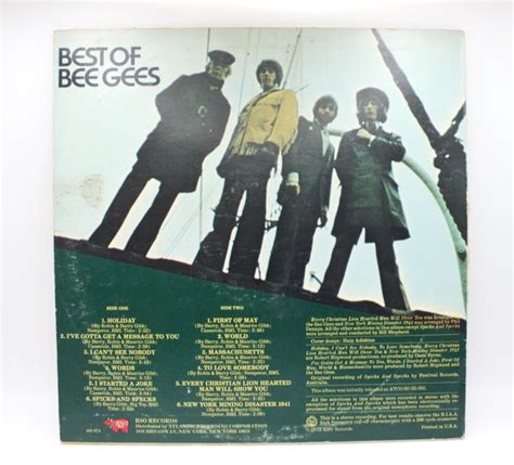 Vintage 1970s Vinyl Record Bee Gees Best of Album Original - Etsy