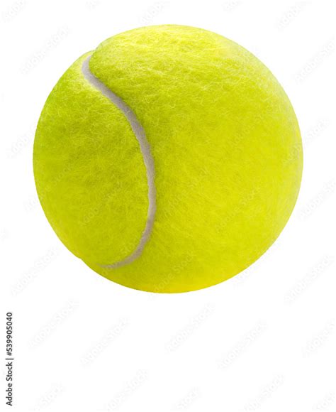 Tennis ball isolated on white background, Yellow Tennis ball sports ...