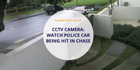 CCTV Camera: Watch Police Car Being Hit In Auckland Chase