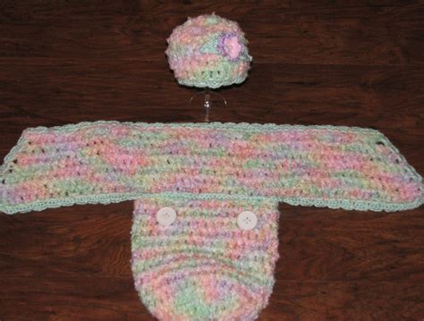 CROCHET PATTERN Crochet Baby Swaddler Cocoon and Hat Set in - Etsy