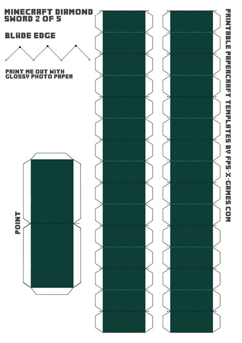 Minecraft diamond sword template 2 of 5 Espada Minecraft, Minecraft Png ...