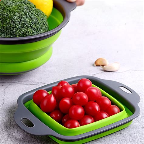 Foldable Silicone Strainer With Handle | My Planet