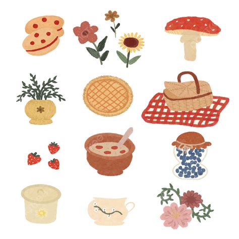 Cute Aesthetic Journal Sticker Set, Cute Clipart, Aesthetic Clipart ...