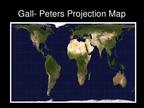 Gall- Peters Projection Map