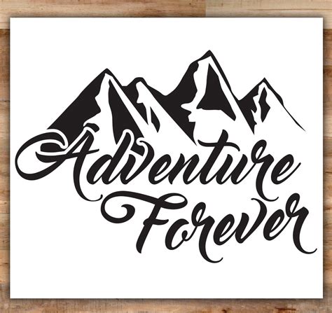 Adventure Stickers Adventure Forever Decal Outdoors Bumper