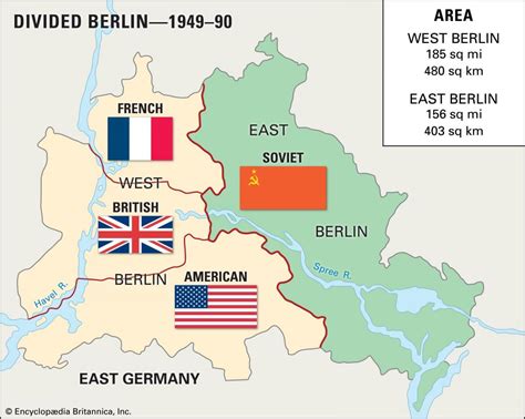 East berlin west berlin map - Map of east berlin west berlin (Germany)