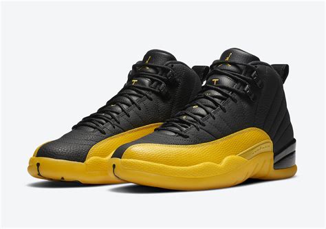 Air Jordan 12 Black University Gold 130690-070 Release Date - SBD