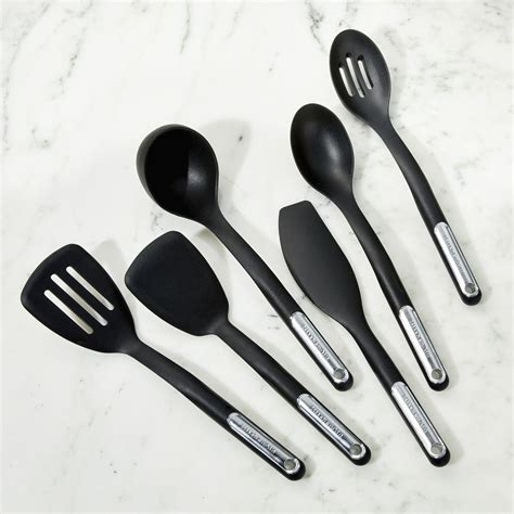 KitchenAid ® Black Silicone Utensils, Set of 6 | Silicon utensils ...