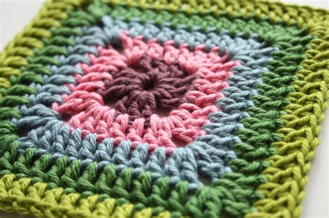 Crochet Solid Granny Square Diagram Crochet Solid Granny Squ