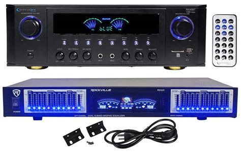 Technical Pro RX45BT Home Theater Receiver, Bluetooth USB/SD+10 Band Eq ...