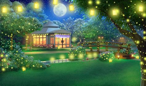 Anime House Night Time Background | Link Guru