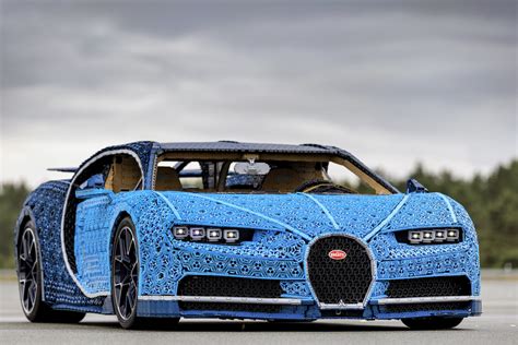 This life-size, drivable Lego Bugatti Chiron has 2,304 electric motors