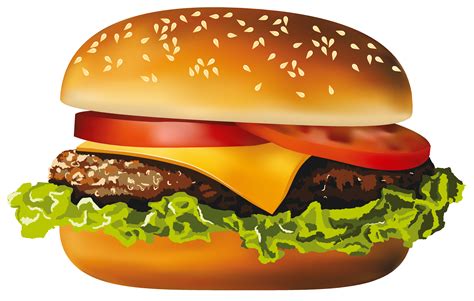 Veggie Burger Clipart Transparent