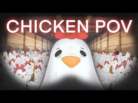 An animated video that shows chicken in factory farming, from the ...