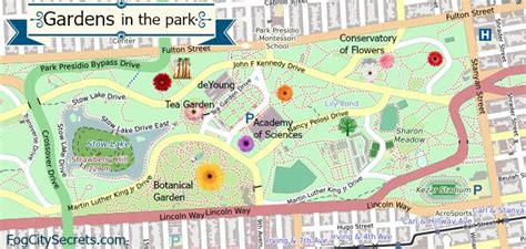 Map Golden Gate Park – Map Of California Coast Cities