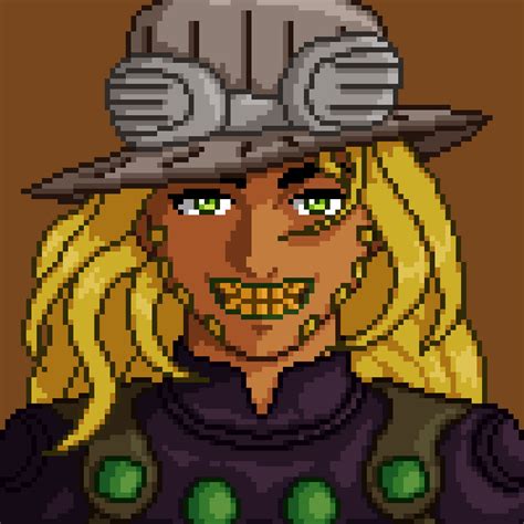 Pixilart - Gyro Portrait - Jojo Steel Ball Run by MinatoF1