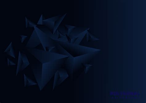 Abstract dark blue geometric polygonal background. 2909679 Vector Art ...