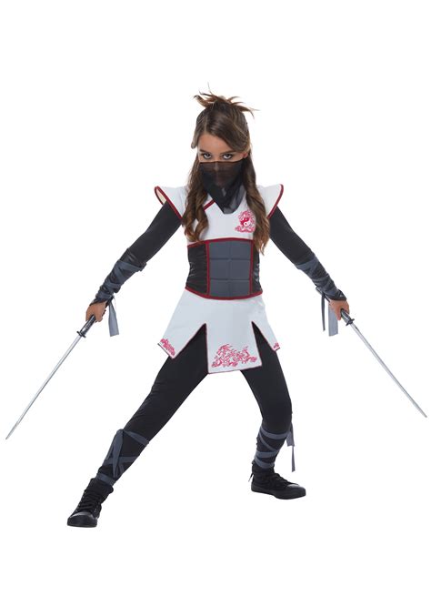 White Ninja Costume for Girls