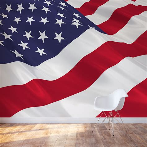 Removable American Flag Wall Mural Decal | Wallums