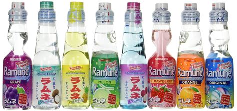 Amazon.com : Ramune (Japanese Soda) 6.76 oz Assorted Flavors 6pk : Soda ...