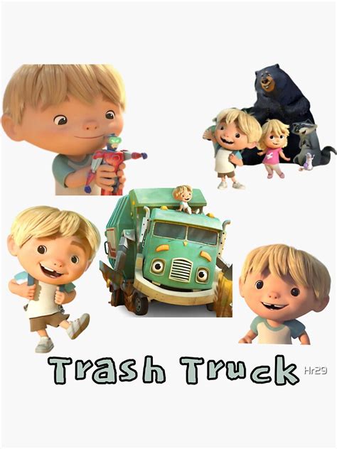 "Hank Trash Truck Netflix animation character" Sticker for Sale by Hr29 ...