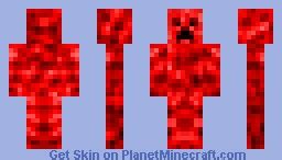 Red Creeper Minecraft Skin