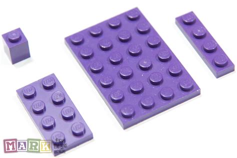 Lego Rare Purple Colour Job Lot 4x Plates & Brick 3032 3020 3710 3005 ...