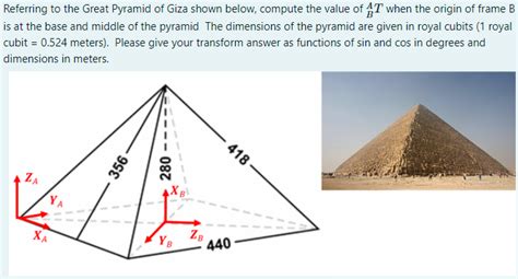 Solved Referring to the Great Pyramid of Giza shown below, | Chegg.com