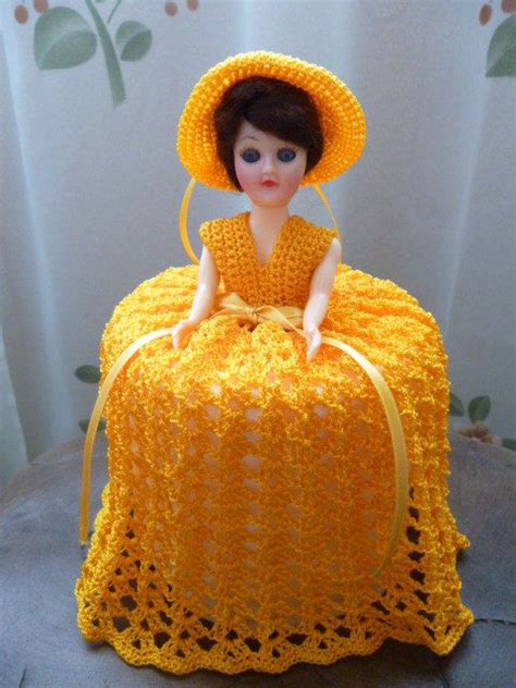 crochet toilet paper cover doll - Letha Dominguez