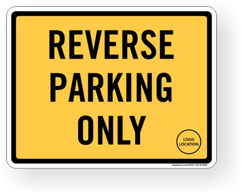 Download Reverse Parking Only Sign Clipart Png Download - PikPng