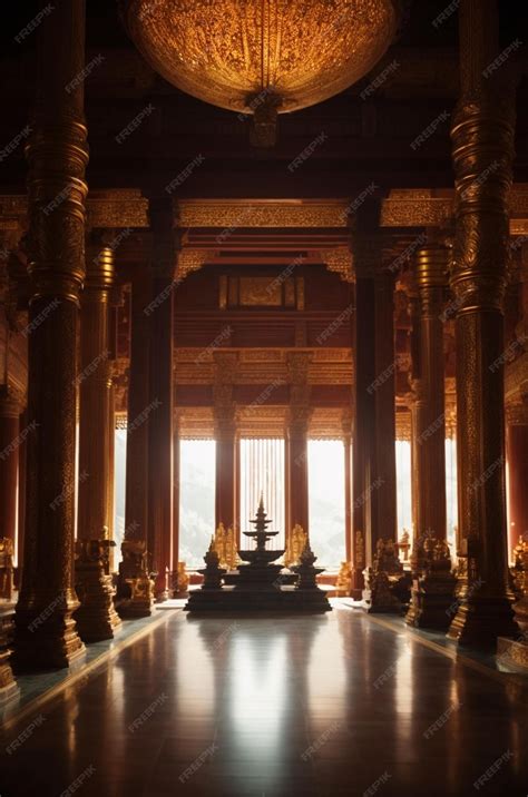 Premium AI Image | the golden temple inside the temple of the holy ...