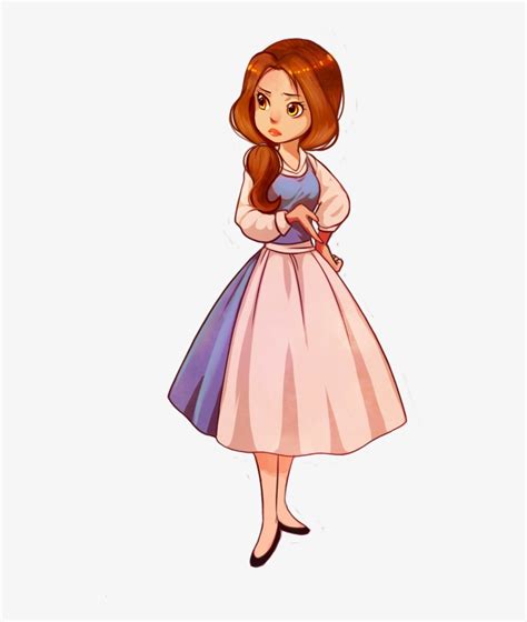 Beauty And The Beast - Cute Drawings Of Belle PNG Image | Transparent ...