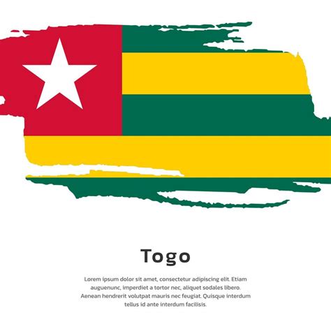 Illustration of Togo flag Template 13371321 Vector Art at Vecteezy