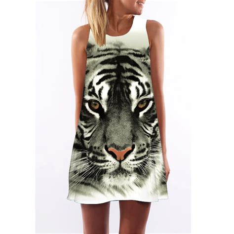 Popular Tiger Print Dress-Buy Cheap Tiger Print Dress lots from China ...