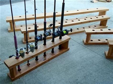 Wooden Fishing Rod Rack Diy - Image to u