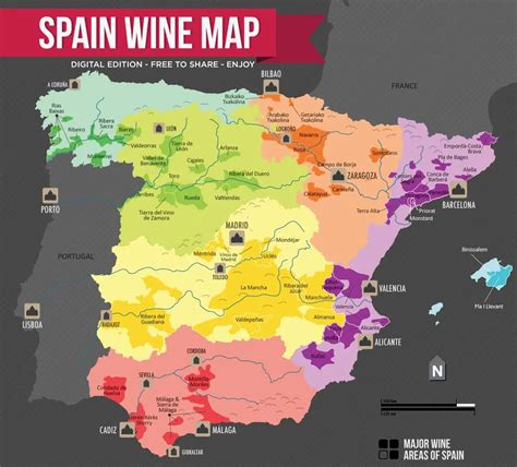 Map of Spain Wine Regions – All Wine Tours