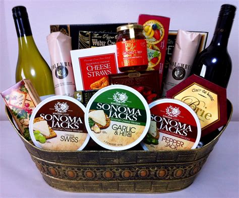 Sonoma Wine and Cheese Basket - Surrey Gift Baskets