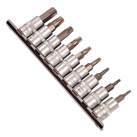 10pc 3/8'' torx socket set - Amtech