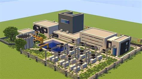 Modern large power plant Minecraft Project