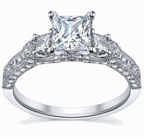 The Best 1 Carat Princess Cut Diamond Engagement Ring - Home, Family ...