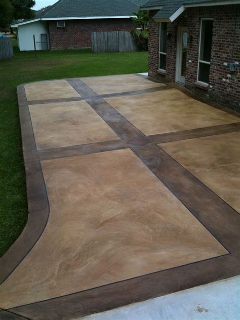 Decorative concrete overlay | Diy concrete patio, Concrete patio ...