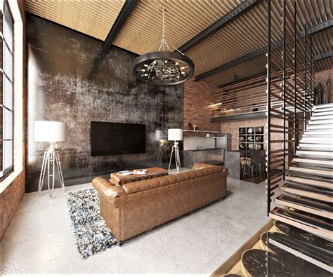 Simple Loft Industrial Style For Small Space | Home decorating Ideas