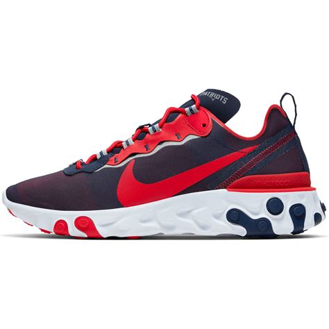 Men's Nike Navy New England Patriots React Element 55 Shoes