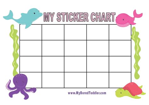 Free Printable Reward Sticker Chart