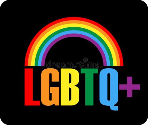 LGBTQ Logo with Rainbow Symbol, Vector Symbol of LGBT Pride Community ...