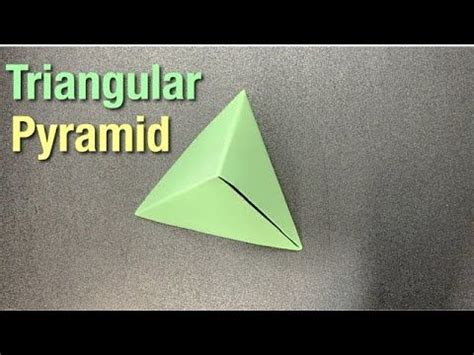 HOW TO MAKE A TRIANGULAR PYRAMID ORIGAMI | Pyramids, Origami, Paper video