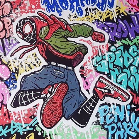 Graffiti Spider-Man New Generation par Oskunk